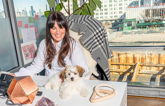 Cara Woodhouse is a new dog mom that knows design