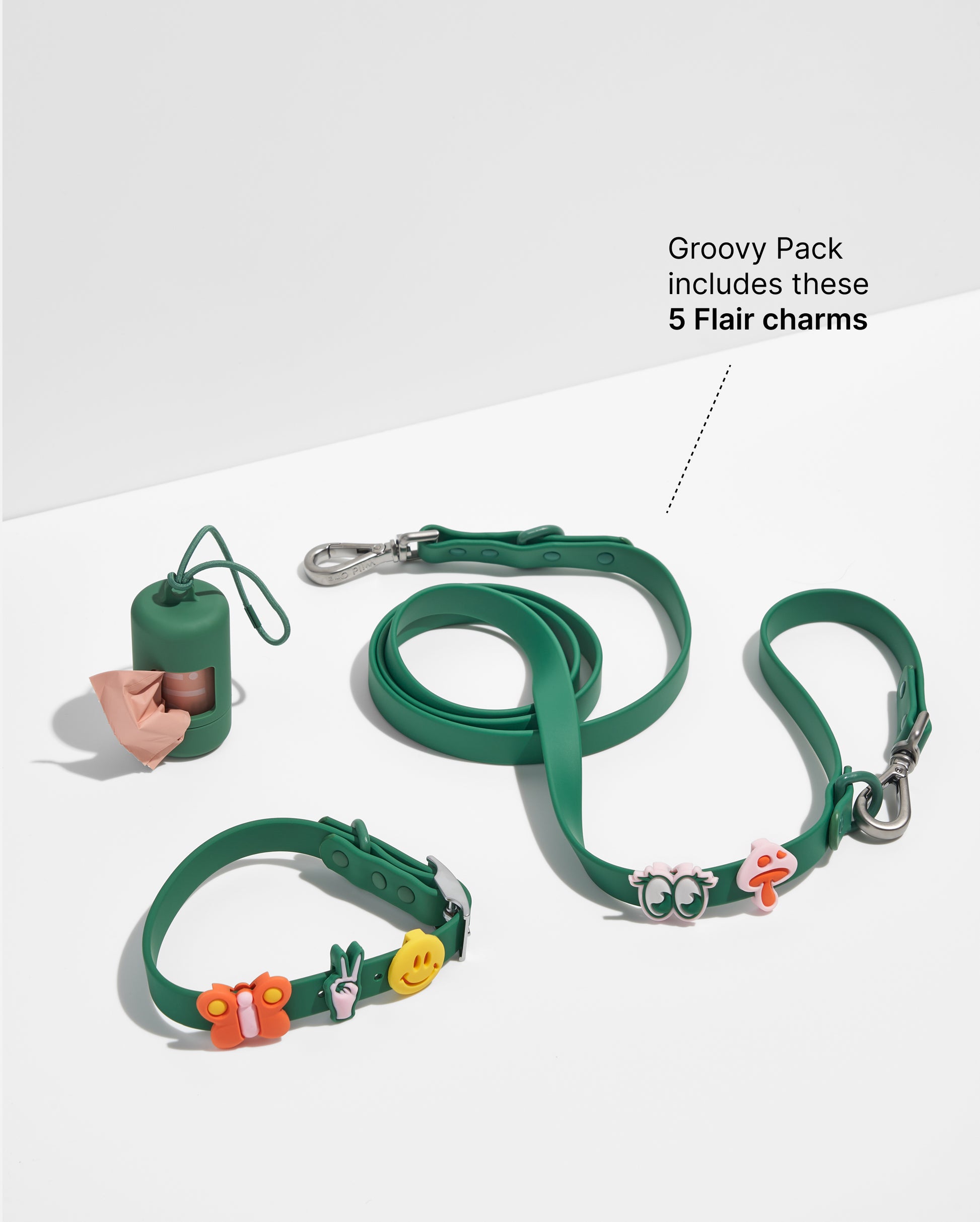 Groovy | Pair With S-XL Collar, Standard Leash, and XS-S Harness